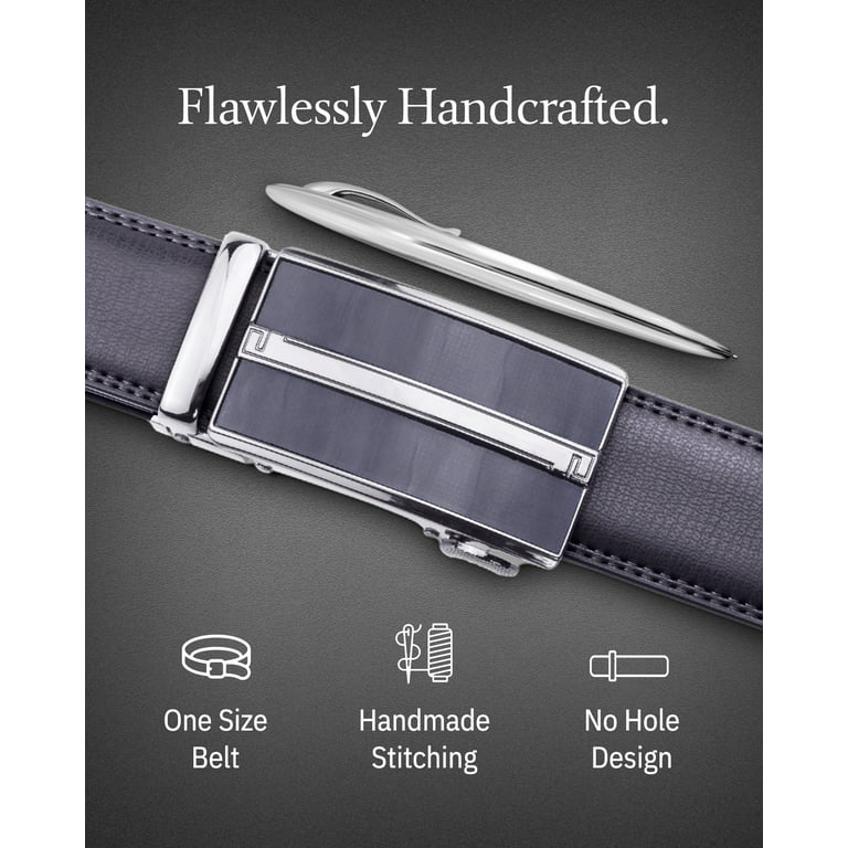 Men's Designer Leather Ratchet Belt