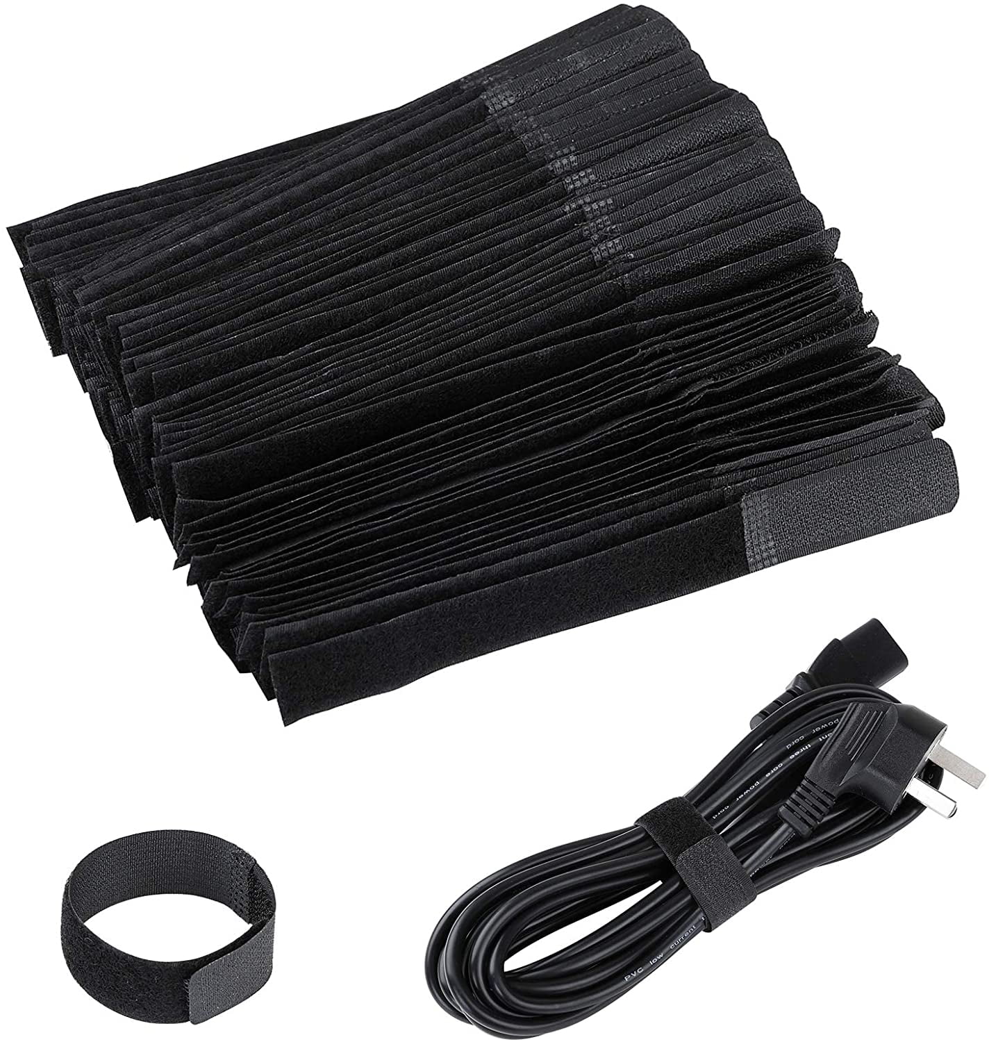 XINYIBO 1/2 Inch Reusable Fastening Cable Ties Double Sided Hook And Loop Tape Cable Management