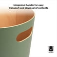 thumbnail image 6 of Umbra 2 gal Woodrow Wood Open Top Bathroom, Bedroom, Office Trash Can, Spruce, 6 of 15