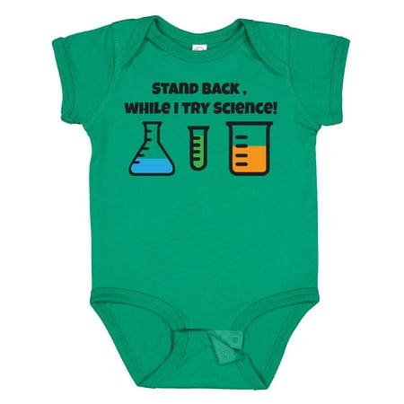

Inktastic Stand Back While I Try Science! Gift Baby Boy or Baby Girl Bodysuit