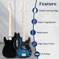 thumbnail image 3 of Ktaxon 46" Electric Bass Guitar Kit with 20W Amplifier, P Bass Style, 4 String, Blue, 3 of 10