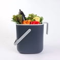 thumbnail image 7 of Kitchen Compost Bin [2.6L / 0.69 GAL] – Filter-Free, Odor-Tight Countertop Food Waste Pail with Handles (Made in Korea, Gray), 7 of 7
