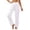 White, variant on QHFBli Women's Silk Pettipants Slip Ankle Length Snip-it Pant Liner Satin Culotte Slip Elastic Waistband Lace Sleep Pants
