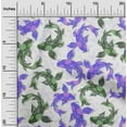thumbnail image 2 of oneOone Georgette Viscose Medium Purple Fabric Asian Japanese Koifish Sewing Fabric By The Yard Printed Diy Clothing Sewing Supplies 42 Inch Wide, 2 of 5