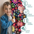 thumbnail image 3 of Blackout Kids Curtains,Pioneer Flower Floral Print Pattern Childrens Insulated Curtains Set Of 2,Bedroom Essentials,Toddler Room Decor 42"x54", 3 of 5