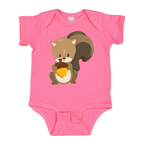 Inktastic Cute Woodland Animal Squirrel Boys or Girls Baby Bodysuit
