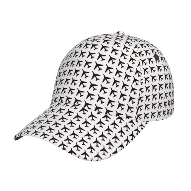 Balery Airplane Gorra de béisbol de tamaño ajustable para correr, entrenar y actividades al aire libre. Gorra de papá para todas las estaciones.