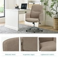 MALOL Criss Cross Legged Office Chair with Wheels and Armrests