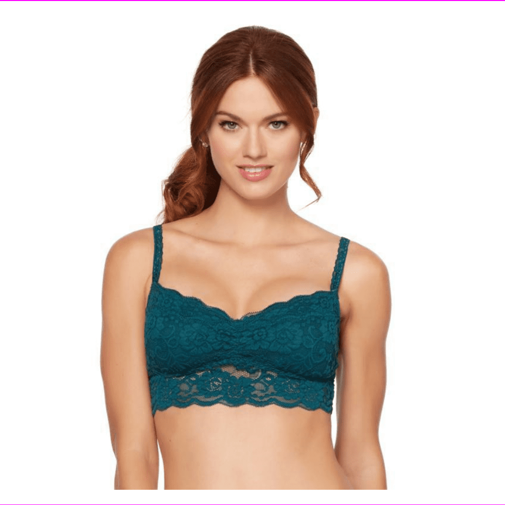 teal bralette
