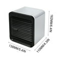 thumbnail image 6 of USB Portable Air Cooler Humidifier with 3 Speeds 750ml Tank for Home Office Outdoor Freon-Free Evaporative Cooling Fan Mute Design Upgraded Filter 8-12掳C Cooling Area, 6 of 8