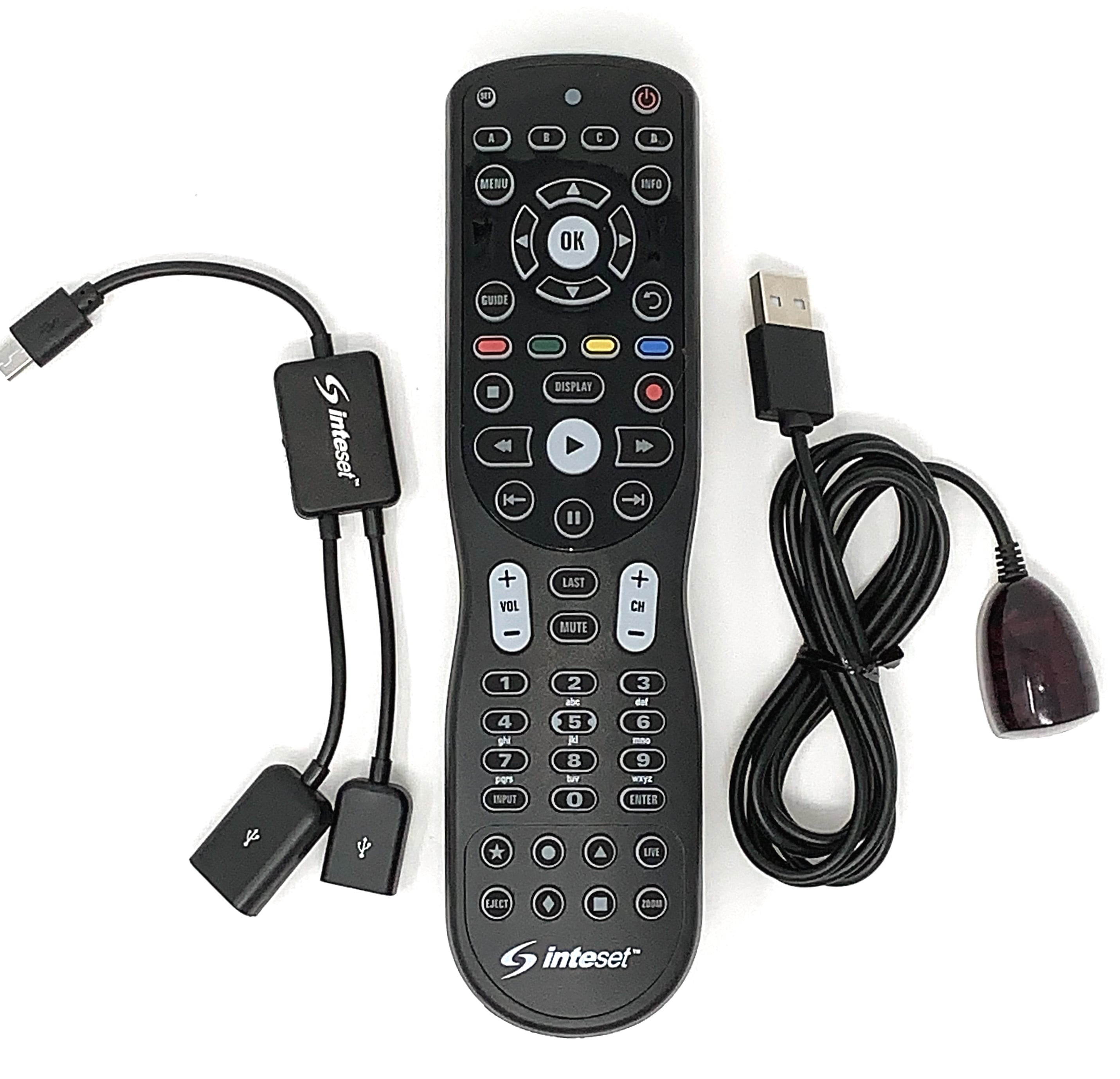 Inteset Universal Remote with IReTV and Custom Y Cable for Fire TV Streamers 