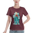 thumbnail image 1 of Women's Basic Short Sleeve T-Shirt Super Saiyan, 1 of 6
