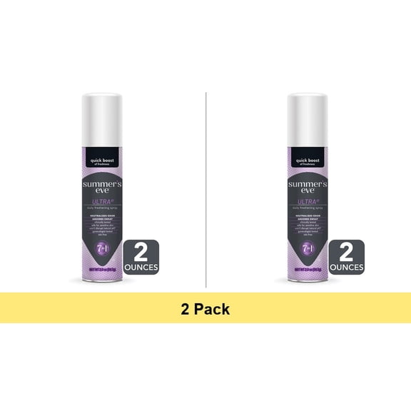 Summers Eve Feminine Deodorant Spray, Ultra Extra Strength - 2 Oz - 2 Pack