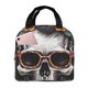 thumbnail image 1 of Balery Flower Horn Skull A Bolsa de Almuerzo Aislada – Caja de Almuerzo con Papel de Aluminio Grueso, Mantiene la Comida Fresca por 4 Horas, 1 of 8