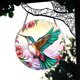 thumbnail image 2 of Acrílico Impermeable Con Pájaros Y Flores para Ventana Y Pared Del, 2 of 9