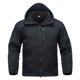 thumbnail image 2 of Ceisia Men's Regular Fit Waterproof Windproof Fleece-Lined Softshell Jacket | Outdoor Hooded Multi-Functional Jacket Gifts, 2 of 9