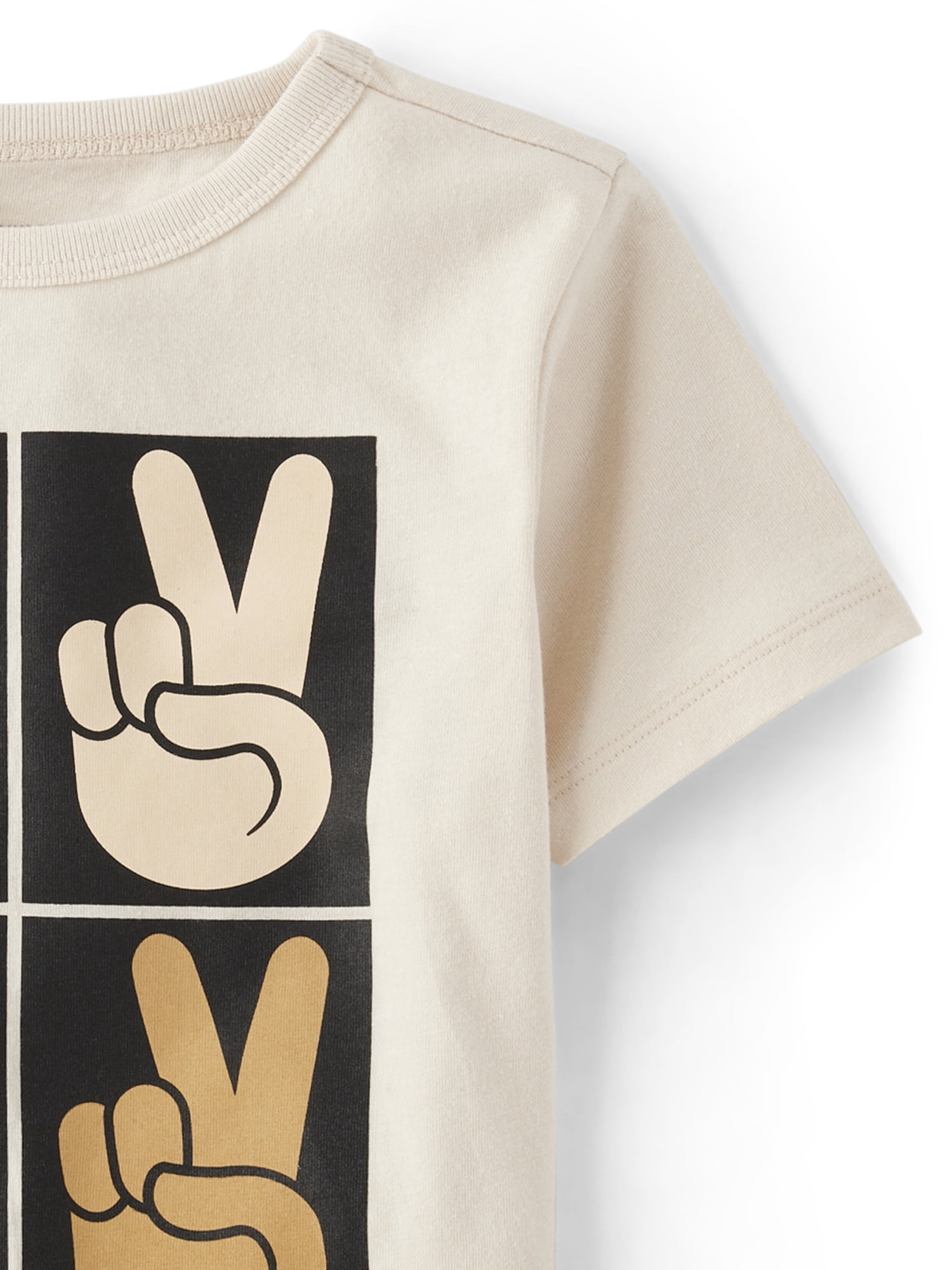 The Children's Place Toddler Boys Short Sleeve Peace Graphic T-Shirt, Sizes 2T-5T