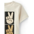 thumbnail image 3 of The Children's Place Toddler Boys Short Sleeve Peace Graphic T-Shirt, Sizes 2T-5T, 3 of 3