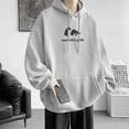 thumbnail image 4 of Spring And Autumn Hip Hop Hooded Sweatshirt Men'S Trendy Loose Casual Jacket Sky Blue 2Xl, 4 of 6