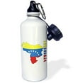 Venezuelan flag in outline map and letters of Venezuela 21 oz Sports