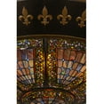 thumbnail image 6 of Meyda Tiffany 141938 Fleur-De-Lis 8 Light 53" Wide Flush Mount Bowl Ceiling Fixture -, 6 of 7