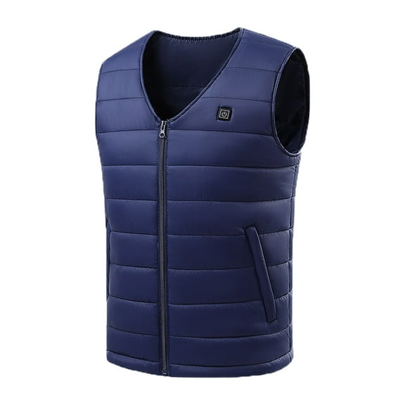 Usmixi 2023 Heated Vest for Women Winter Unisex Heated Jacket Winter Outdoor 16 Electric Heating Area Sleeveless Vest Open Front Solid Plus Size Heated Coat Outwear with Pocket Weekly Deals