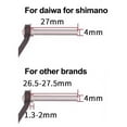 thumbnail image 1 of For For Daiwa Modified Eva Lightweight Baitcast Spinner Reel Handle Knob Silver Shenzhuyue, 1 of 9