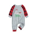 thumbnail image 2 of Odeerbi Christmas Pajamas for Family Holiday Long Sleeve Family Christmas Pajamas Matching Sets Infant Casual Printed Top with Bottom Outfits Home Wear Sleepwear Family Matching PJs Set Red, 2 of 6