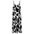 thumbnail image 6 of Cow Print&nbsp;black White Sleeveless Dress Loose Women's Dress Dresses Luxury Evening Dresses, 6 of 9