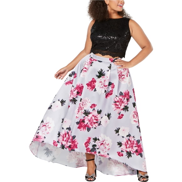 City Studio Womens 2 Piece Pleated Skirt ltpur 16W