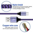thumbnail image 4 of Usb Cables,Usb C Charger Cable,6ft-3PACK Type C USB Fast Charging Cable,AILKIN USB A to USB C Cable 6ft High Speed Android Charger Type C Charging Cords USB-C Phone Cables,Multi-color, 4 of 5