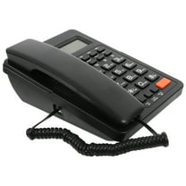Foxnovo Professional Landline Phone Wired Phones Home Black 1Set