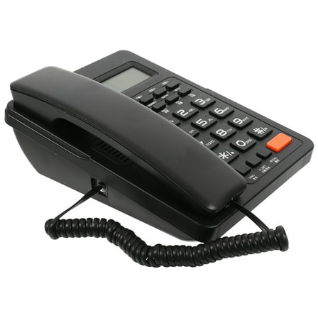 Foxnovo Professional Landline Phone Wired Phones Home Black 1Set