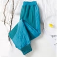 thumbnail image 2 of Lovskoo Women's Lightweight Puffer Pants Cotton Quilted Winter Loose Pockets with High Waisted Plush and Thick Warm Cotton Pants Blue, 2 of 5