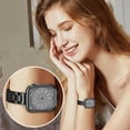 thumbnail image 7 of Metal band Compatible with Apple Watch Band 38mm 40mm 41mm for women, Slim and Thin Stainless Steel Replacement Adjustable Wristband for iWatch Series 9/8/7/6/5/4/3/2/1/SE, Black, 7 of 7