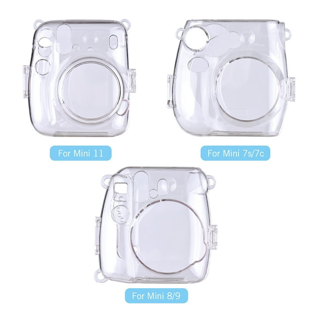Accessories Instant Camera Transparent Protection Case with Rainbow Lanyard Replacement for Mini 11
