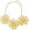 NK_10454_Yellow_Cream, variant on Bocar Statement Flower Necklace Handmade Bib Collar Jewelry Set for Women