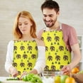 thumbnail image 3 of Yellow Bigfoot and Tree Pattern Apron-Garden Aprons for Women with Pockets-Cotton Linen Waterproof Kitchen Cooking Gardening Aprons Adjustable for Kitchen,Cooking,BBQ and Salon 33x27 Inch, 3 of 7