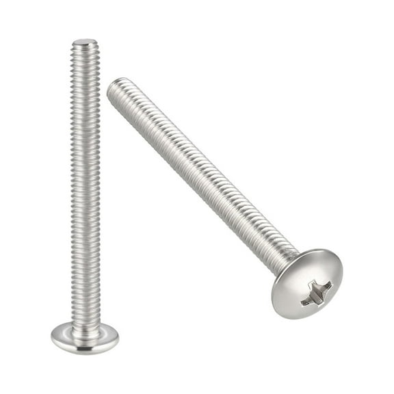 Unique Bargains Machine Screws, M4x40mm Phillips Screw, 304 Stainless Steel, Fasteners Bolts 30Pcs