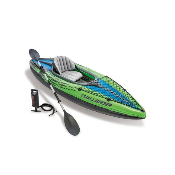 Intex Challenger K1 Inflatable Kayak, with Oars and Hand Pump
