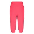 thumbnail image 3 of JIUKE Capri Pants for Women High Waisted 3/4 Sweatpants with Pockets Solid Loose Casual Comfy Cropped Pants, 3 of 6