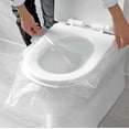 thumbnail image 5 of 50 fundas desechables de plástico para asiento de inodoro, impermeables, desechables., 5 of 5