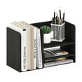 thumbnail image 2 of Furinno Hermite Desk Organizer with File Holder and Desktop Bookshelf, Black Espresso, 2 of 6