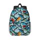 thumbnail image 1 of Disketp Colorful Fishing Baits Mochila Escolar de 15 Pulgadas, Mochila Ligera para Estudiantes, Viajes y Trabajo, Cómoda y Resistente para el Uso Diario, 1 of 6