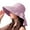 Purple, variant on HUANLEDASH Wide Brim Shawl Design Fisherman Hat Women Summer Solid Color Ponytail Visor Hat Costume Accessories