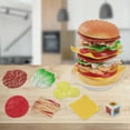 thumbnail image 4 of ChicYu Hamburger Stacking Balance Game Funny Tabletop Toy Simulation Pretend Play Toy Educational for Home Leisure Interactive Play, 4 of 6