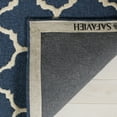 thumbnail image 4 of SAFAVIEH Cambridge Leonard Geometric Wool Area Rug, Navy/Ivory, 5' x 8', 4 of 8