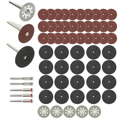 

BAMILL 60Pcs Diamond Cutting Disc Sanding Wheel Saw Cutter Rotary Tool Accessories