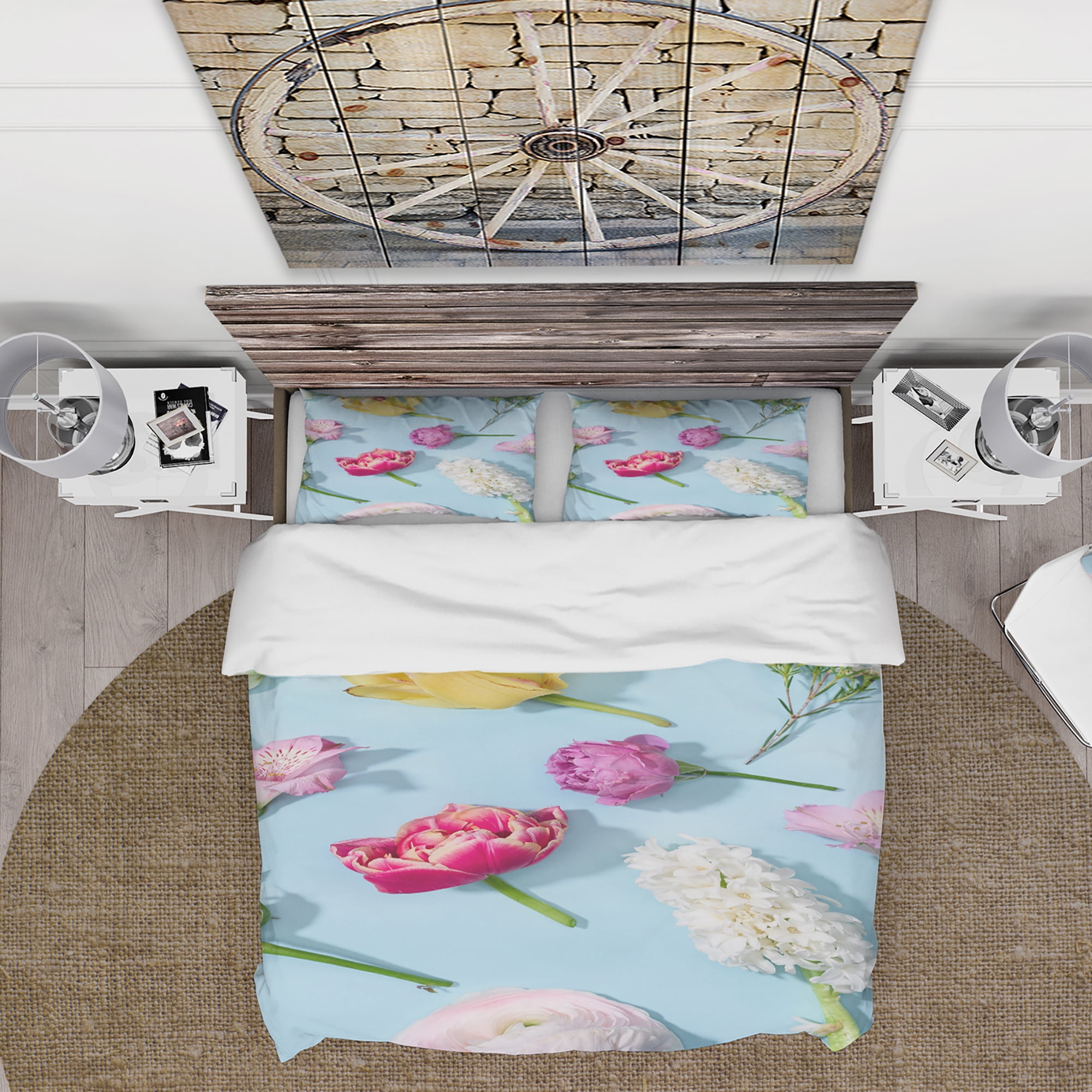 Designart 'Fresh Beautiful Blooming Flowers' Floral Duvet Cover Set