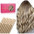thumbnail image 1 of GFDYREE Extensions de Cheveux à Ruban WENNALIFE pour Femmes, 20 Pcs 50g 18 Pouces Brun Cendré Mèches Blond Doré à Ruban dans les Extensions de Cheveux Cheveux Humains Rallonge Cheveux Humain Lisse Cheveux Invisibles, 1 of 5